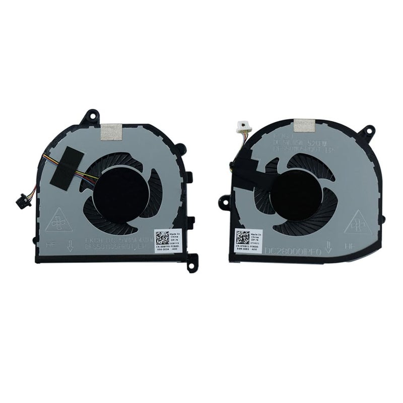 Rangale New Replacement CPU and GPU Cooling Fan for Dell XPS 15 9570 XPS 15 7590 XPS 15-9570 Precision 5530 5540 Series Laptop - Image 1